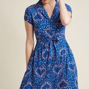 ModCloth Retro Collared Dress 1X